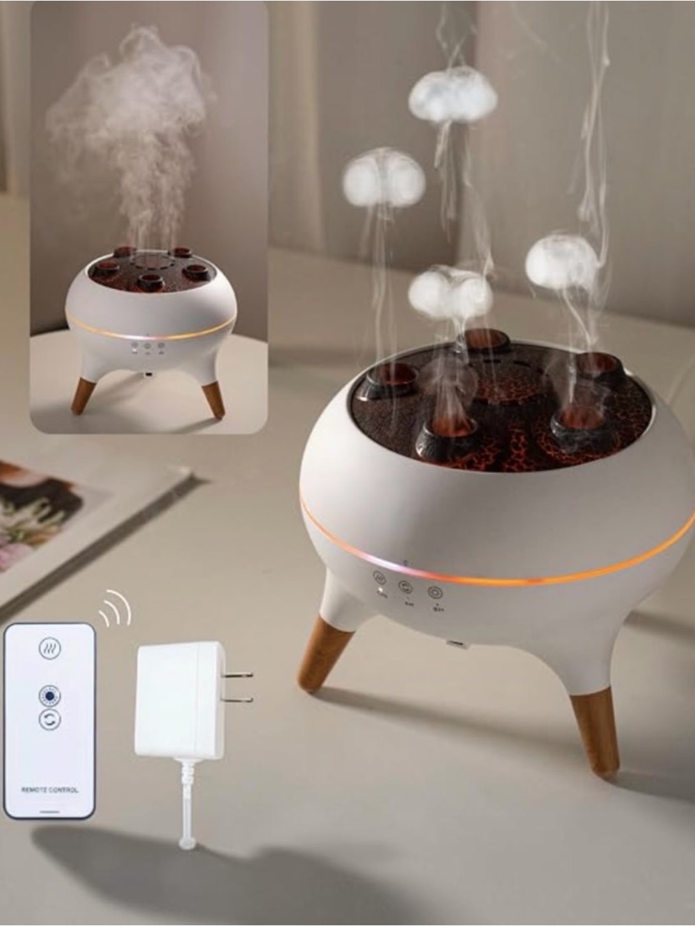 Jellyfish Aroma Diffuser Color Changing Lights Remote NIB